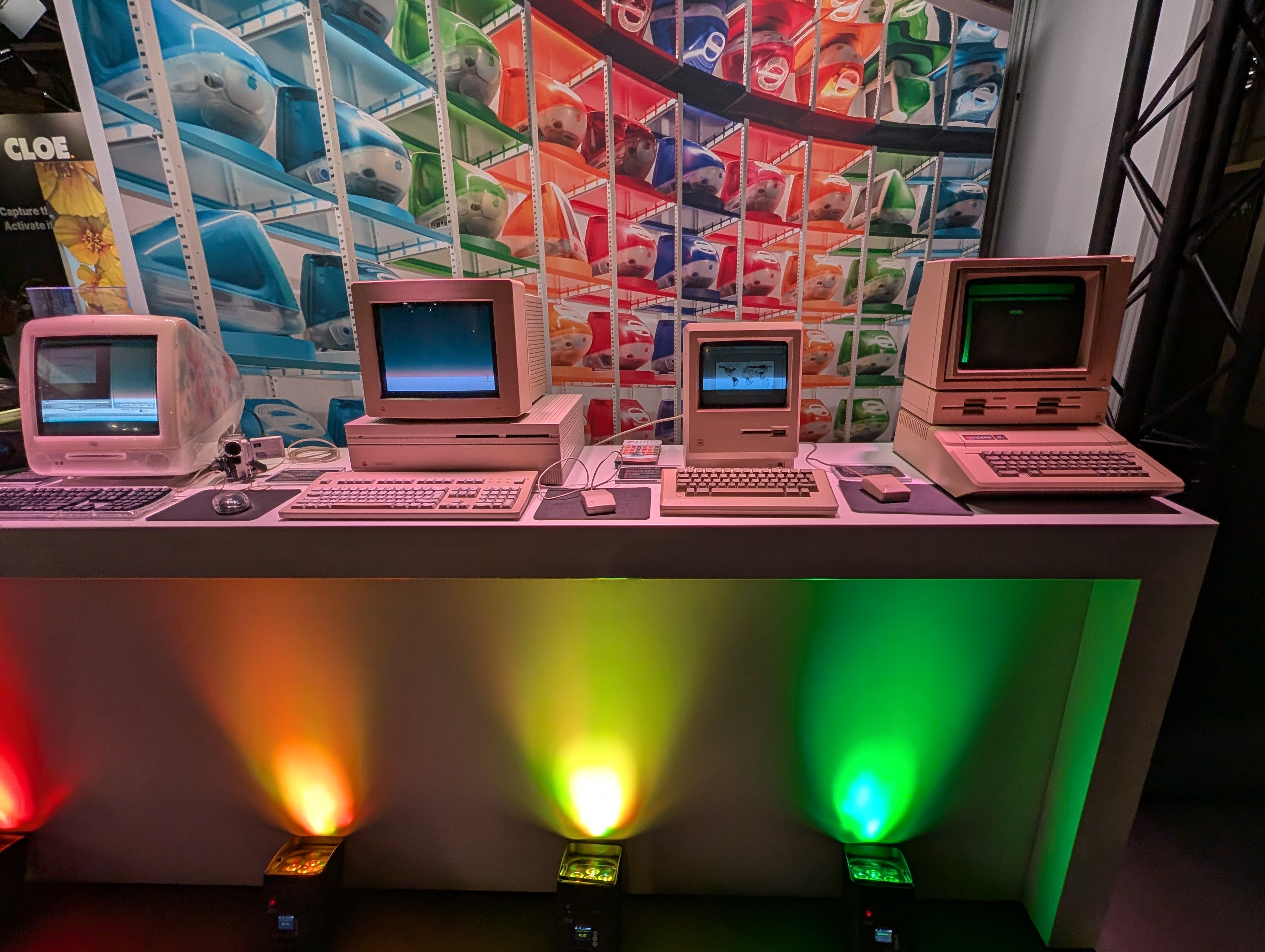 Classic Apple Macs on display at IBC 2026